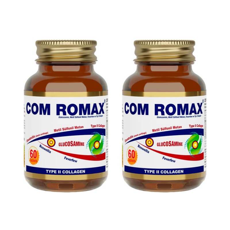 Com Romax Glucosamine Chondroitin MSM 60 Tablet 2'li Paket