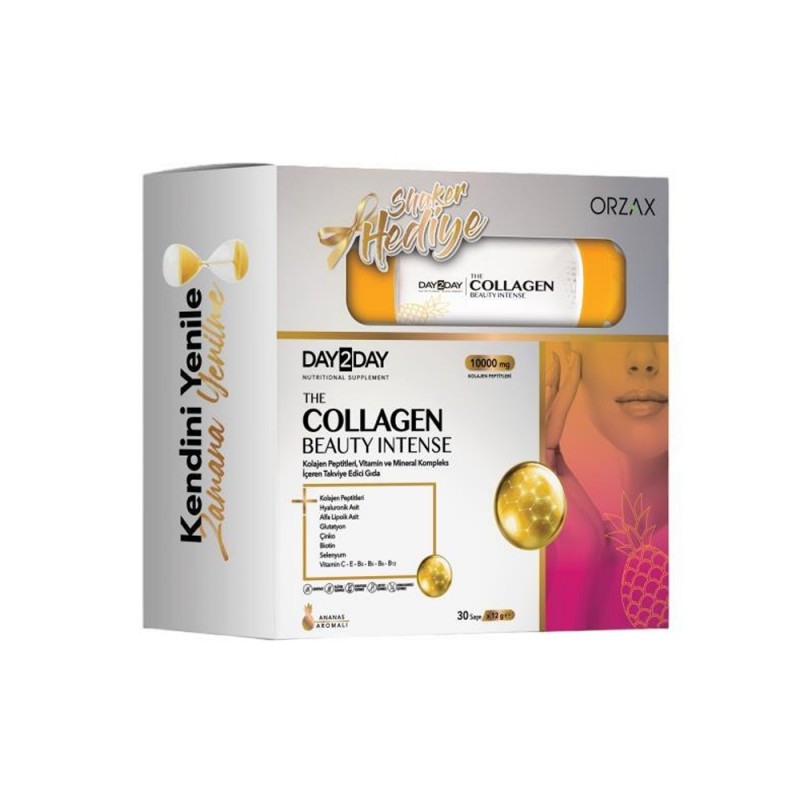 Day2Day The Collagen Beauty Ananas Aromalı 30 Saşe Shaker Hediyeli
