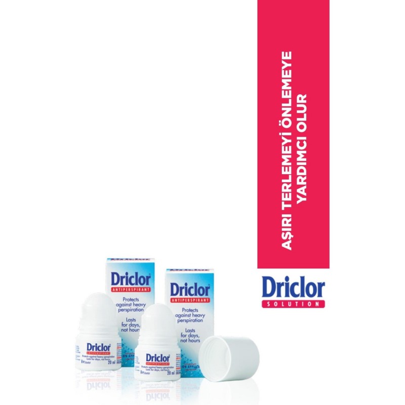 Driclor Anti Perspirant Roll On 20 ml  2 Adet