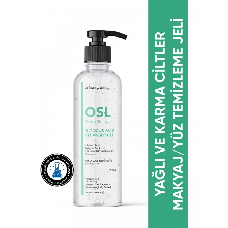OSL Glycolic Acid  Cleanser Gel 200 ml